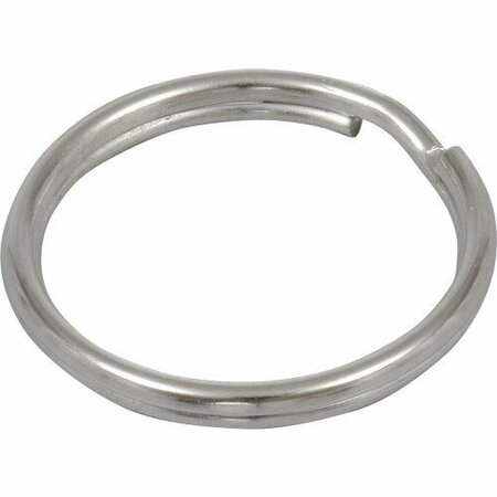 HILLMAN 3/4 in. D Tempered Steel Silver Split Rings Key Ring, 50PK 703510